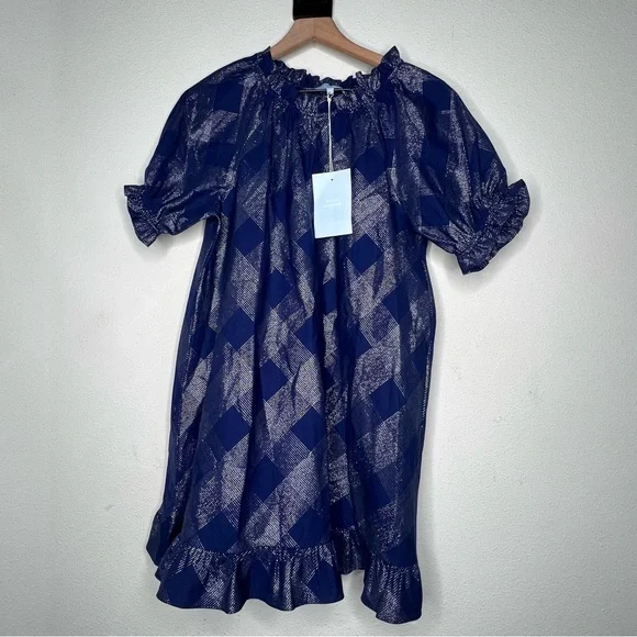 NEW Hill House The Katherine Glitter Check Navy
Nap Dress, size M - Picture 3 of 6